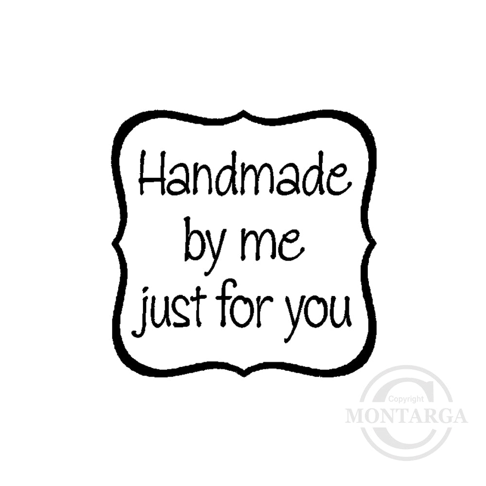 0115 A - Handmade By Me Rubber Stamp