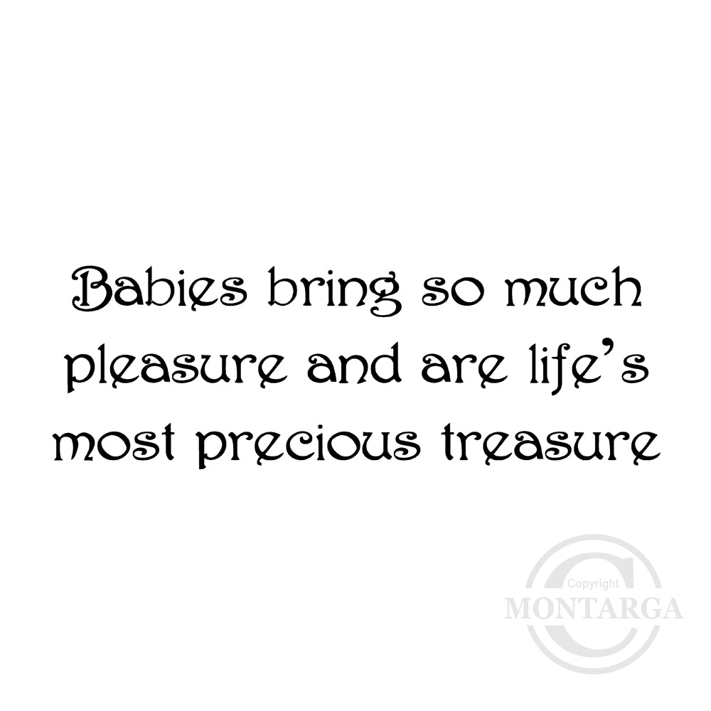 0374 BB - Baby Words Wording Rubber Stamp