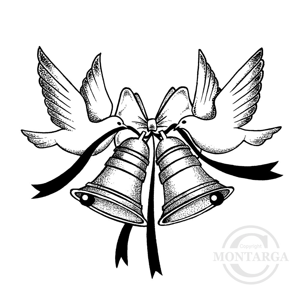 0387 G - Wedding Bells Rubber Stamps