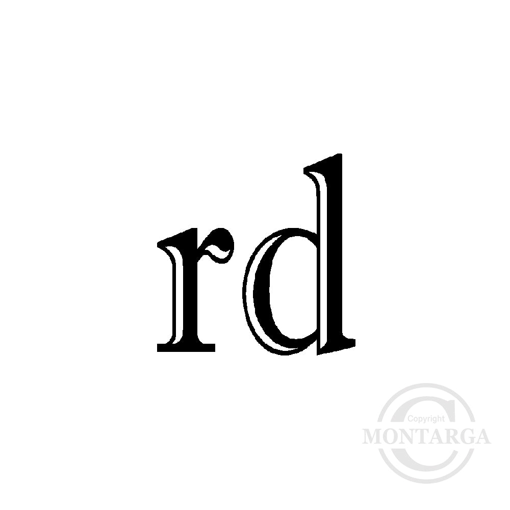 Small 0490 A - rd Rubber Stamp