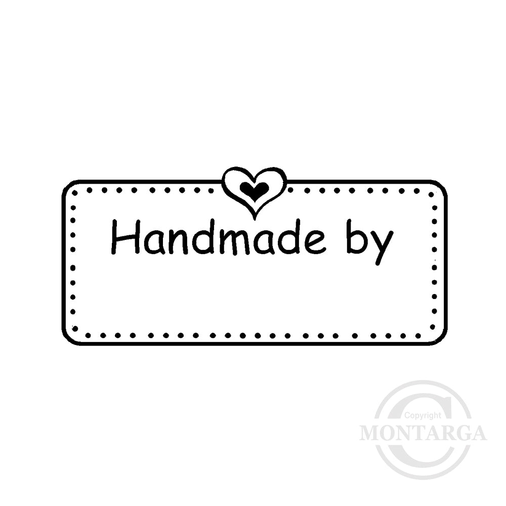 0494 B - Handmade By Rubber Stamp