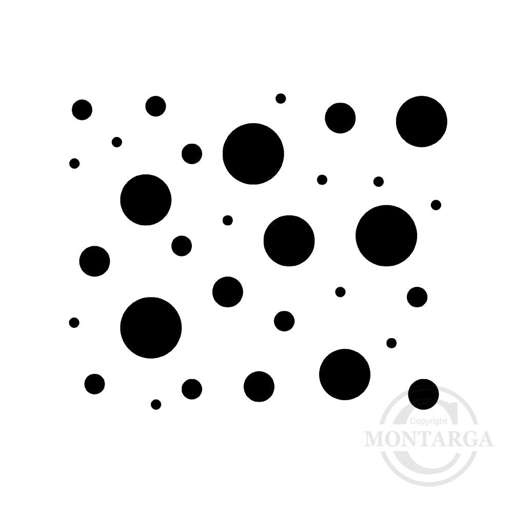 0534 C - Dots Background Rubber Stamp