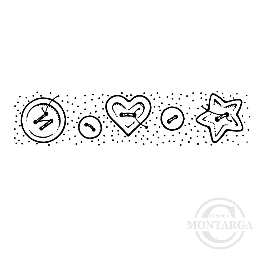 0549 BB - Buttons Rubber Stamp