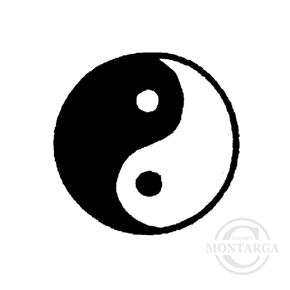 0562 A - Yin Yang Rubber Stamp