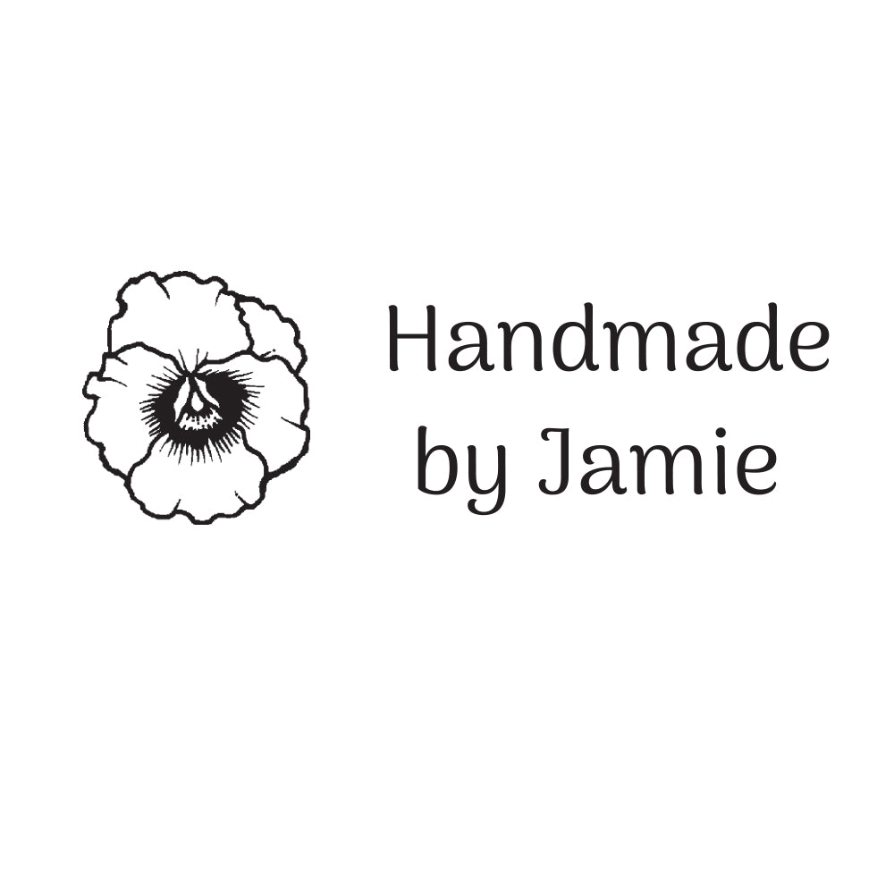 0625 B Pansy - Personalised Rubber Stamp