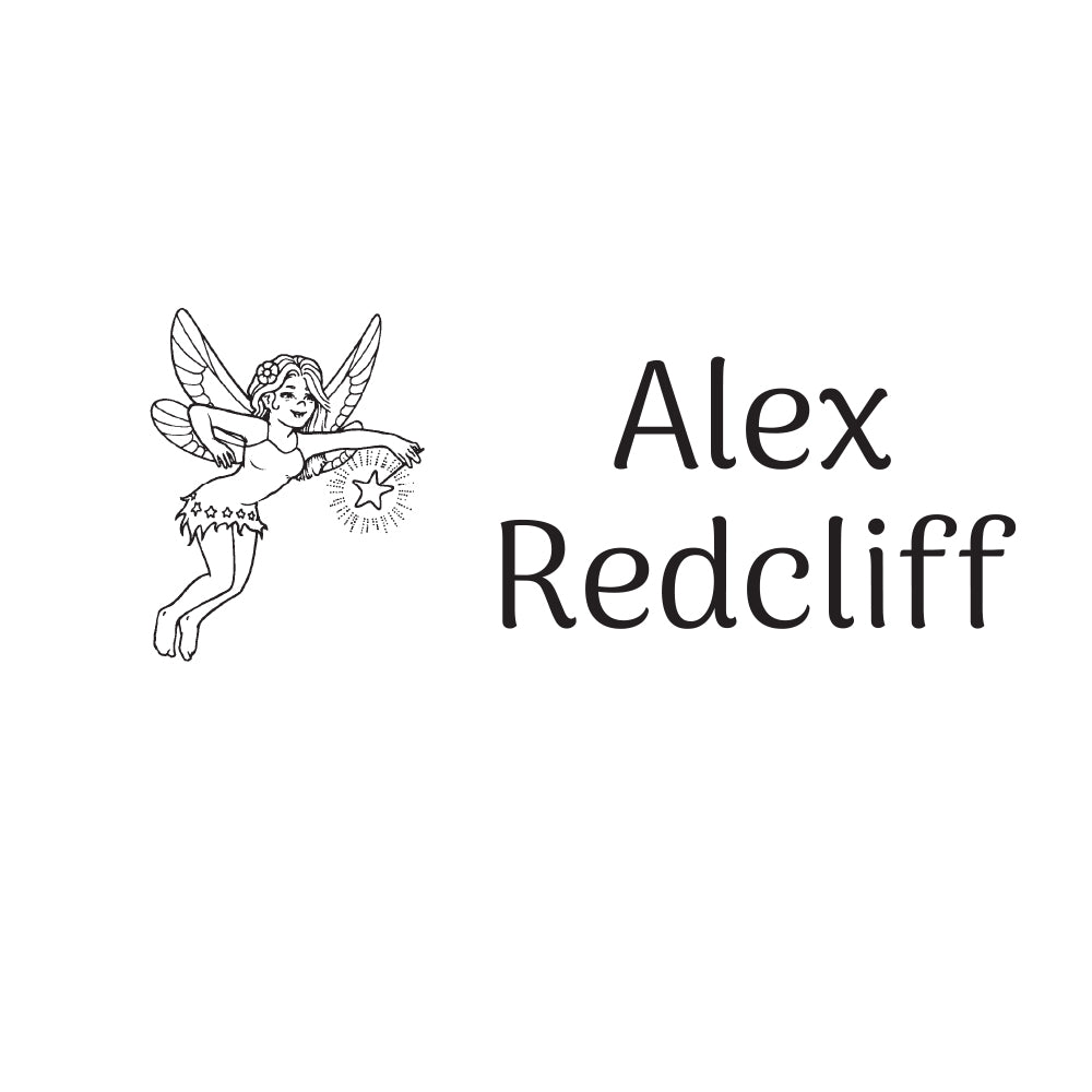 0825 B Fairy - Personalised Name Rubber Stamp