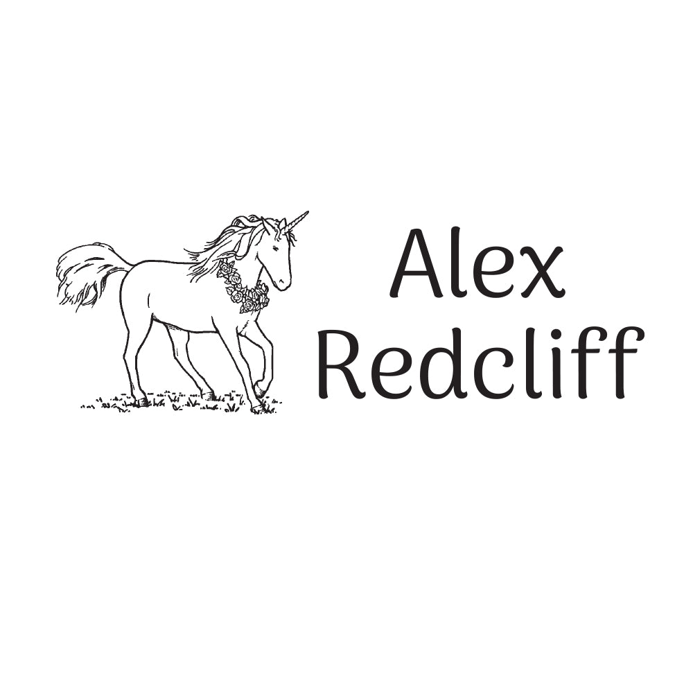 0827 B Unicorn Personalised Name Rubber Stamp Rubber Stamps by Montarga
