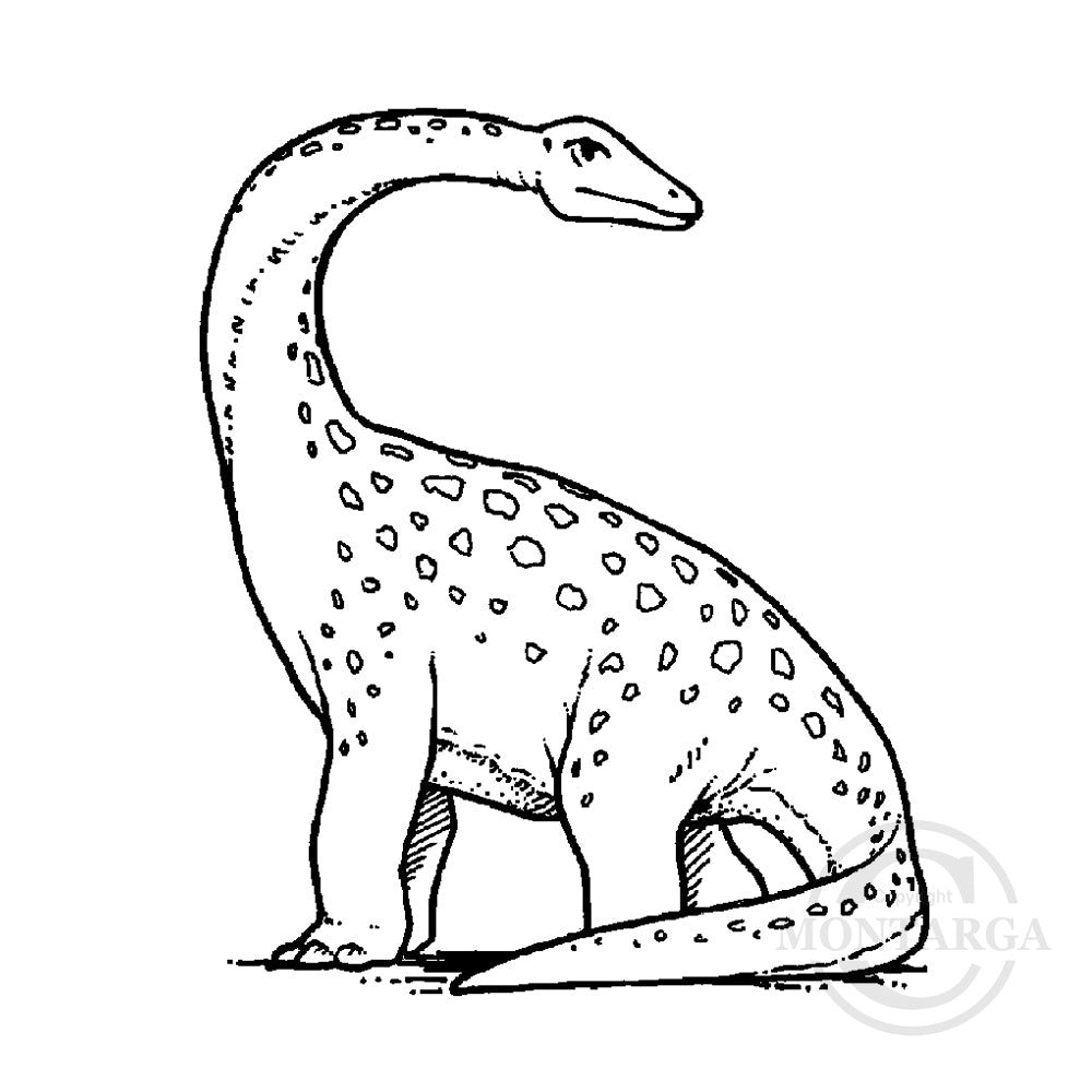 0844 C - Dinosaur Rubber Stamp