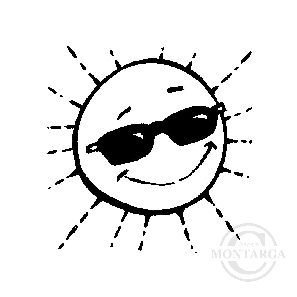 0904 C - Sun Rubber Stamp