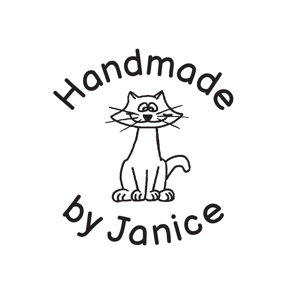 1006 A Cat - Personalised Rubber Stamp