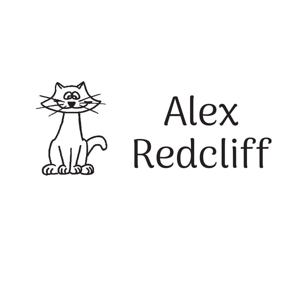 1006 B Cat - Personalised Name Rubber Stamp