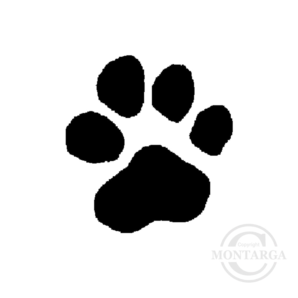 1016 A - Cat Paw Print Rubber Stamp
