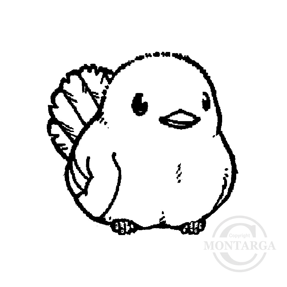 1053 C Bird Rubber Stamp