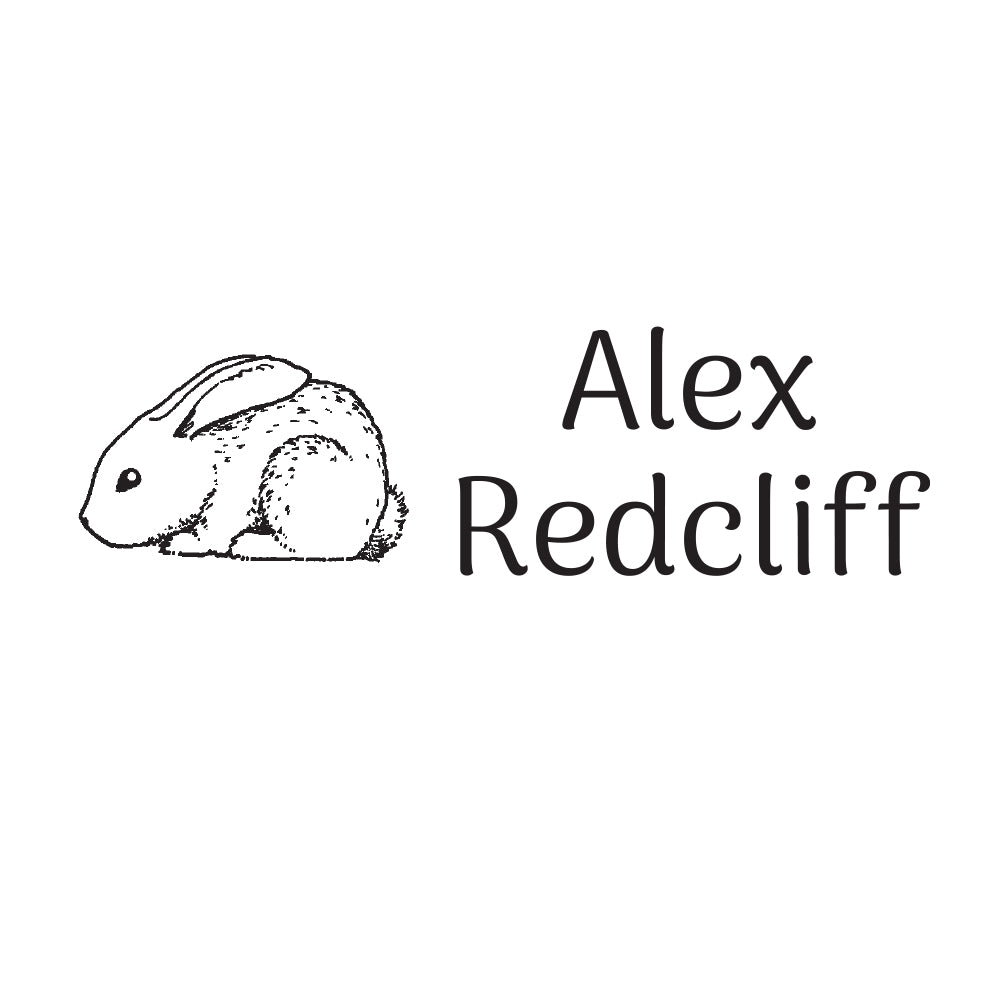 1129 B Rabbit- Personalised Name Rubber Stamp