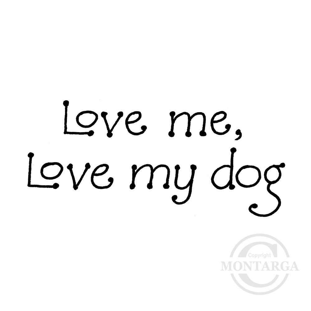 1138 B - Love My Dog Rubber Stamp