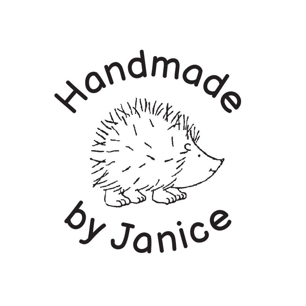1220 A Hedgehog - Personalised Rubber Stamp