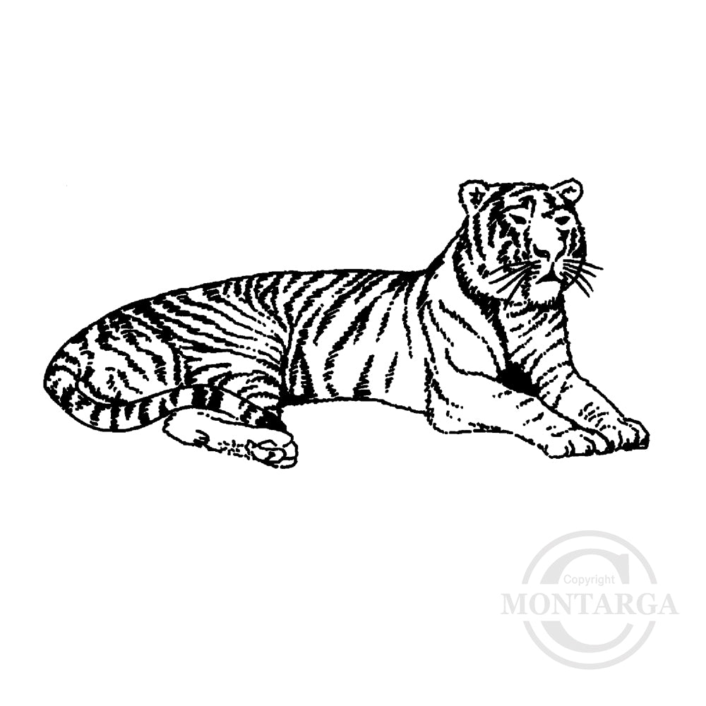 1252 FF - Tiger Rubber Stamp