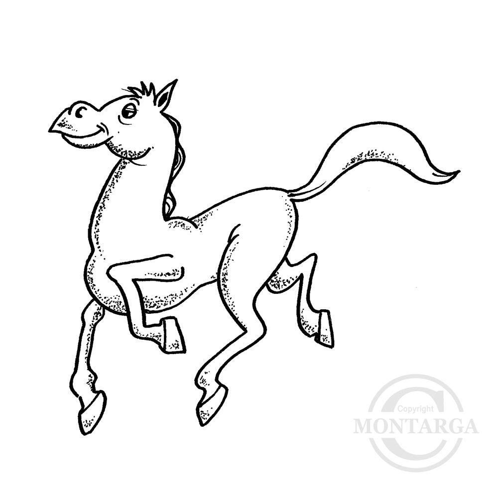 1273 F - Horse Rubber Stamp