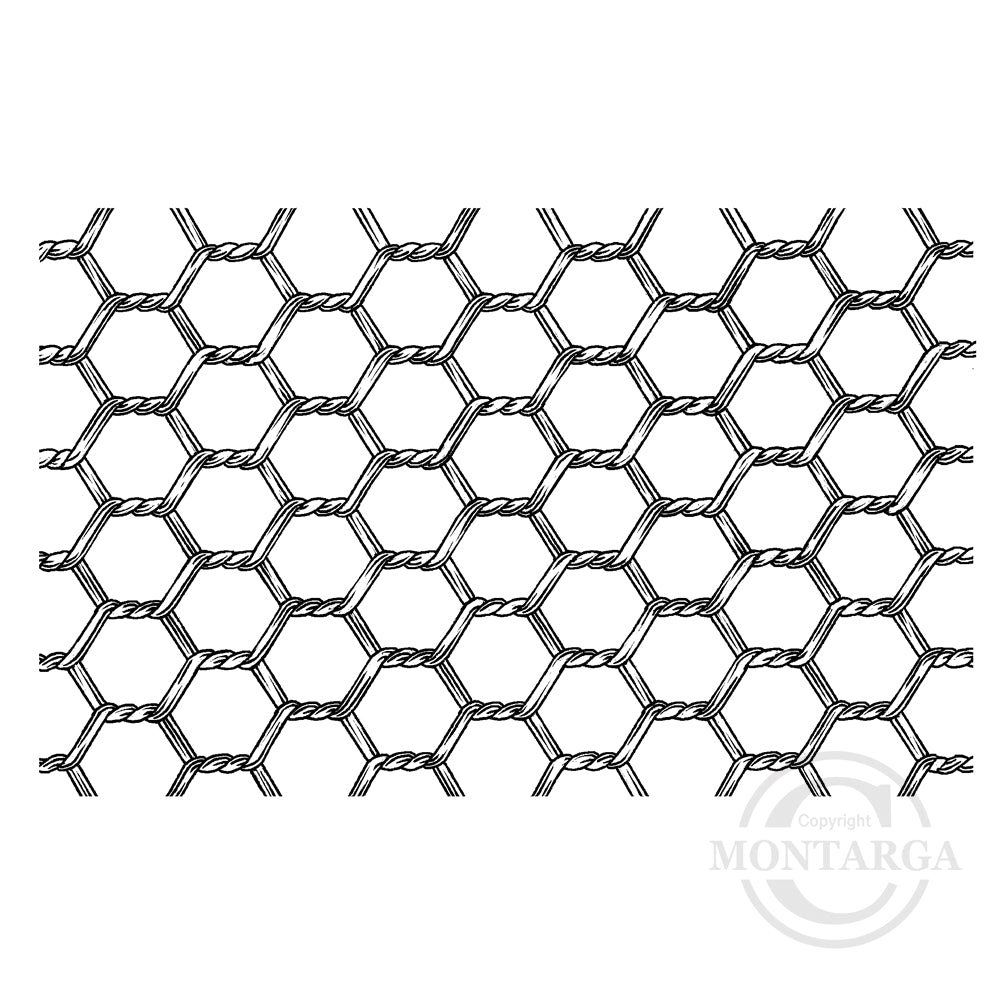 1295 GG - Chicken Wire Rubber Stamp