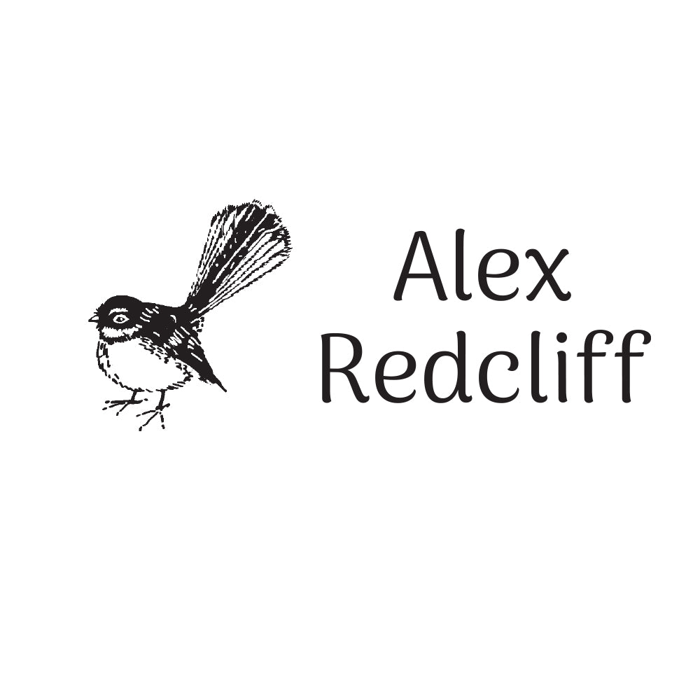 1319 B Fantail - Personalised Name Rubber Stamp