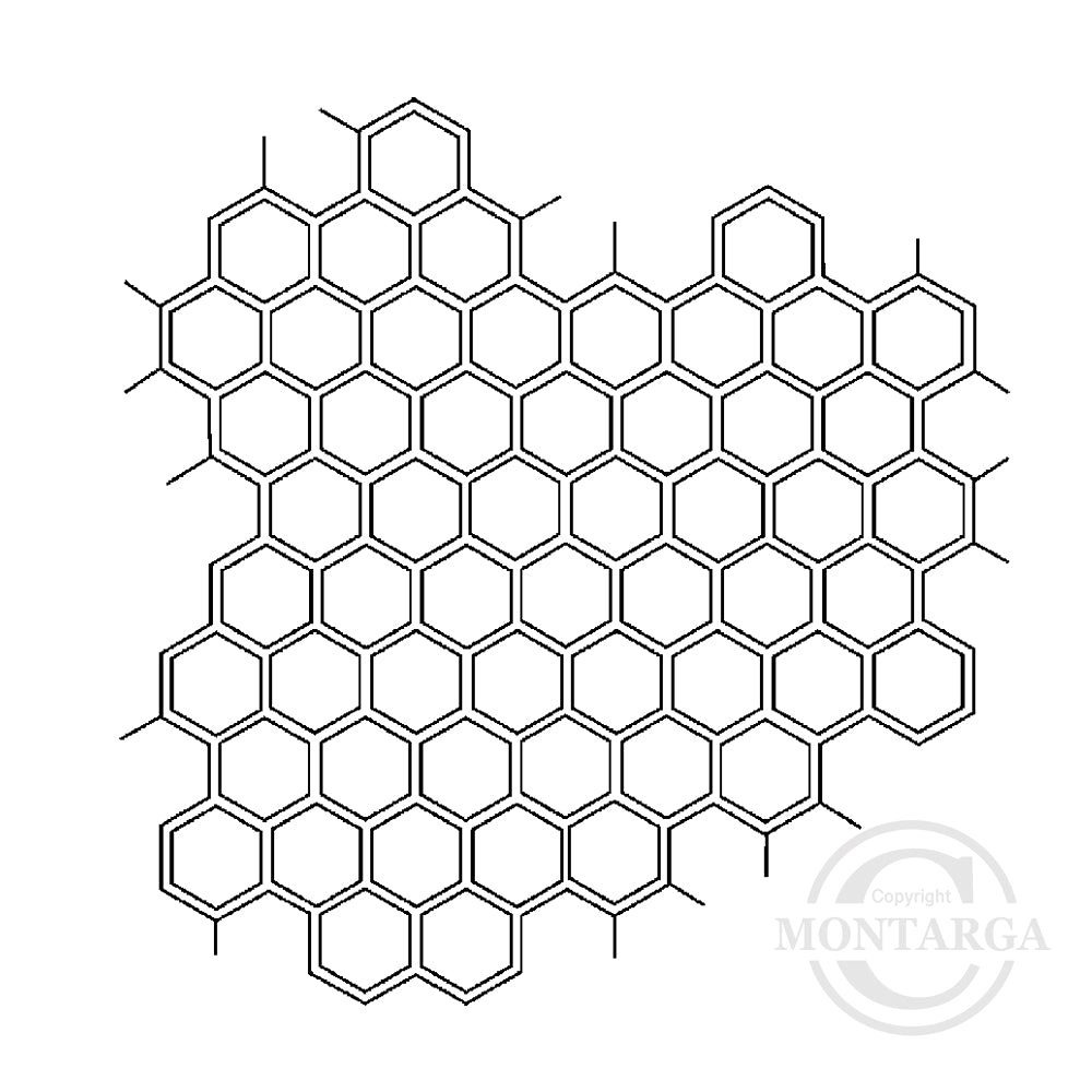 1369 G Honeycomb Rubber Stamp