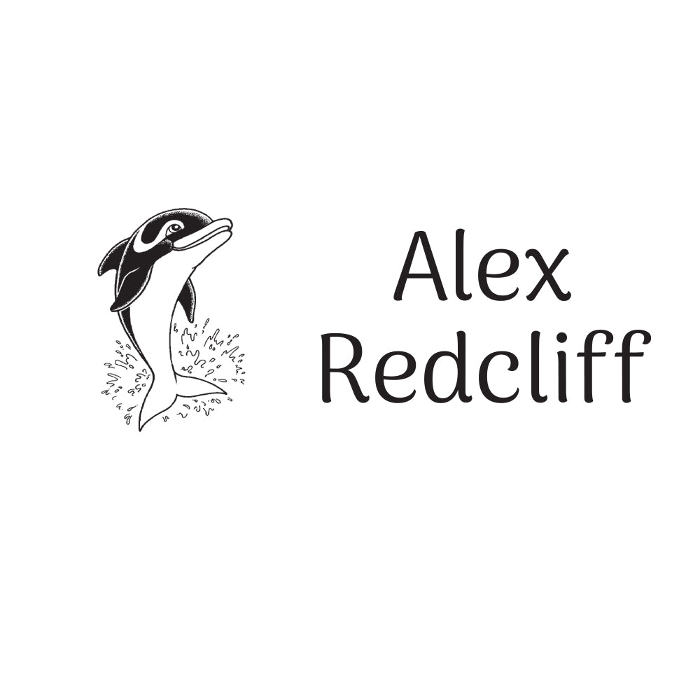 1427 B Dolphin - Personalised Name Rubber Stamp