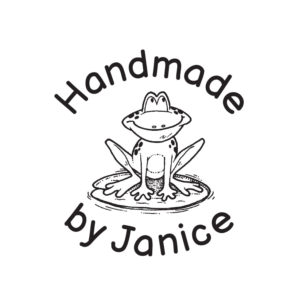 1440 A Frog - Personalised Rubber Stamp