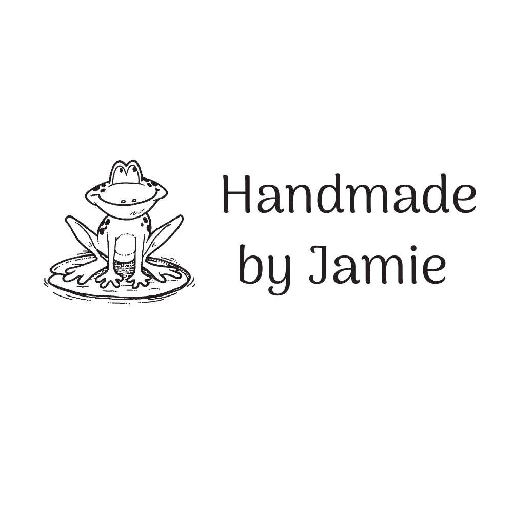 1440 B Frog - Personalised Rubber Stamp