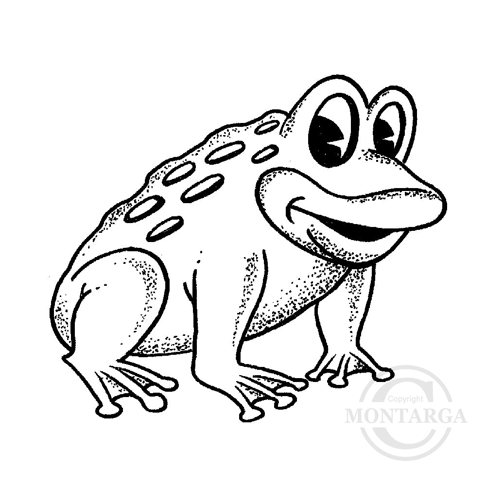 1447 A - Toad Rubber Stamp