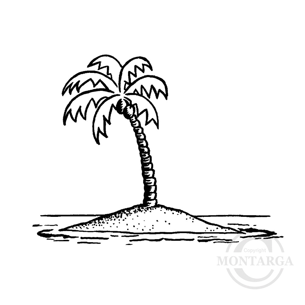 1467 D - Island Rubber Stamp