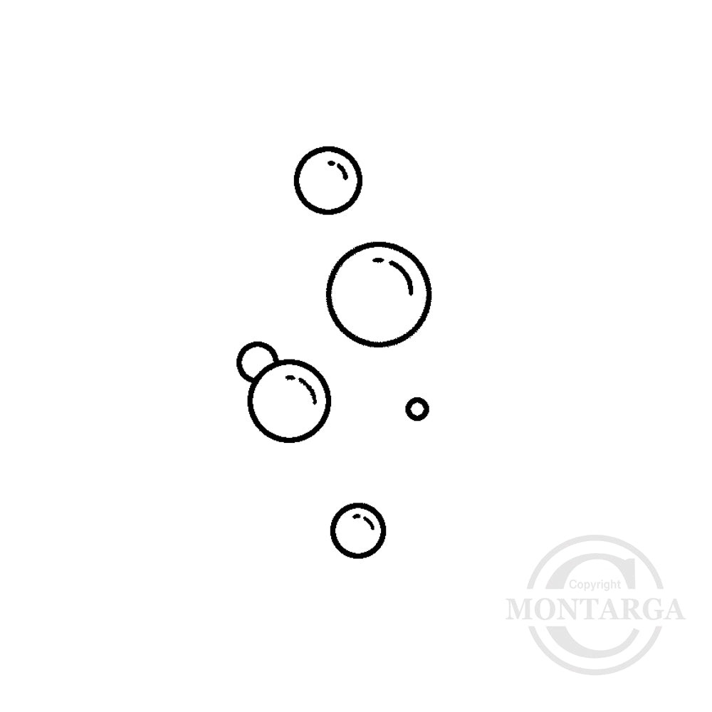 1495 A - Bubbles Rubber Stamp