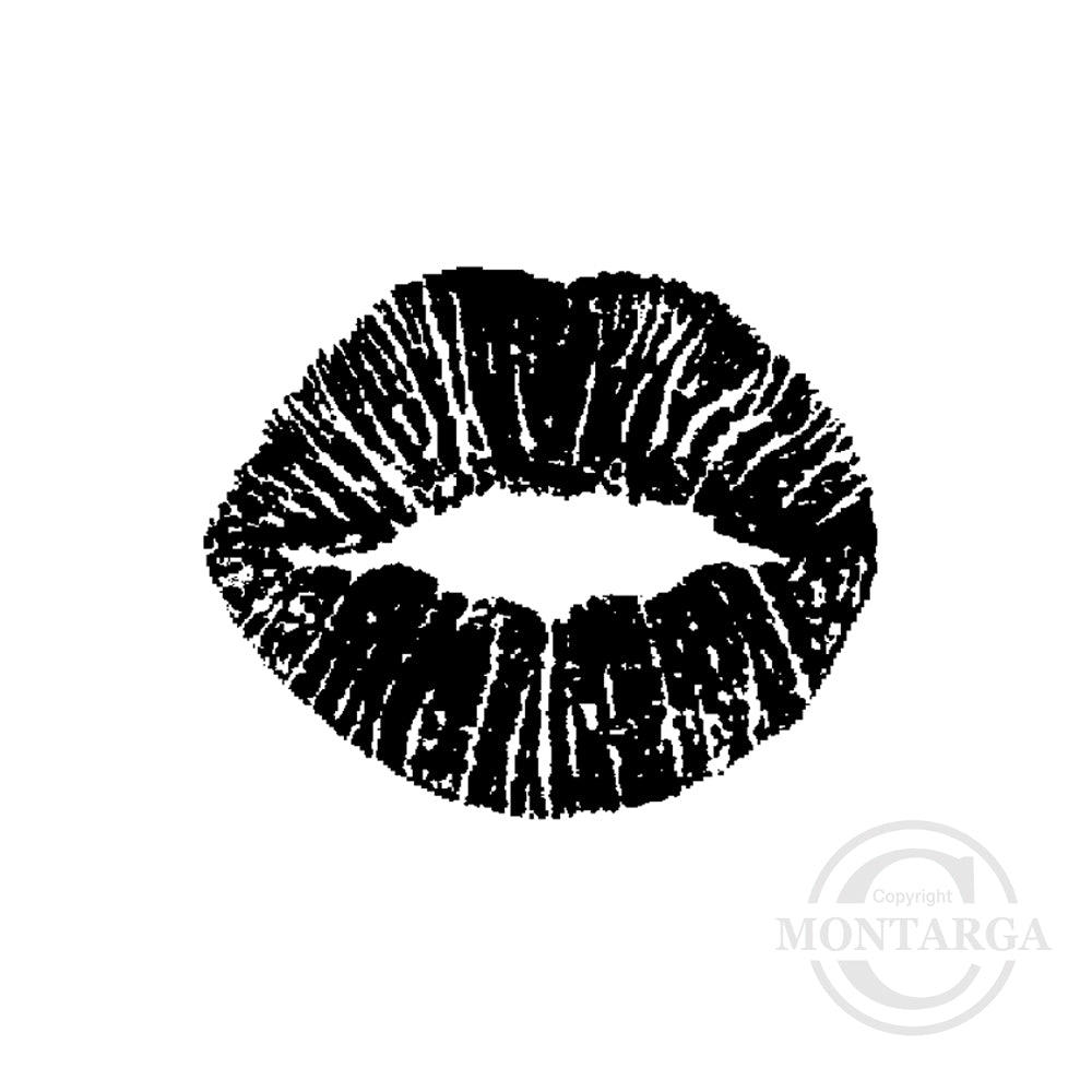 1538 A or C - Lips Rubber Stamp