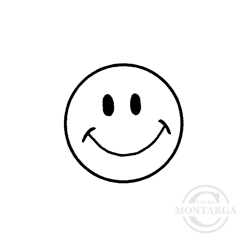 1562 A - Smiley Face Rubber Stamp