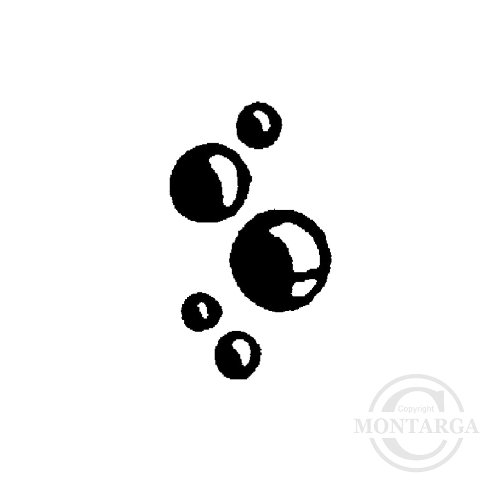 1621 A - Bubbles Rubber Stamp