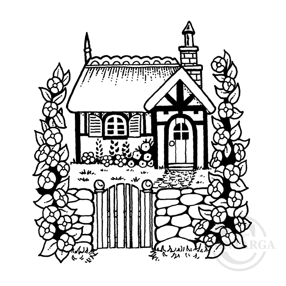 1631 G - House Rubber Stamp
