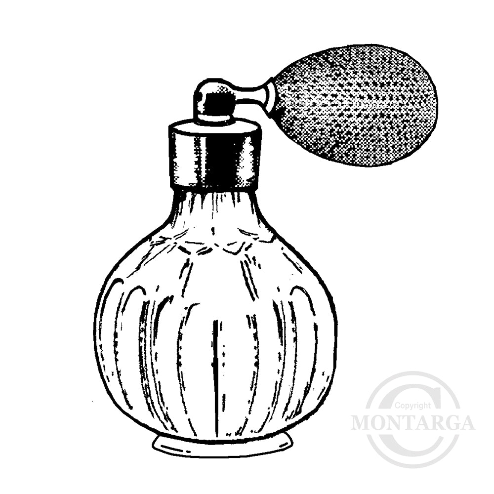 1677 D - Perfume Rubber Stamp