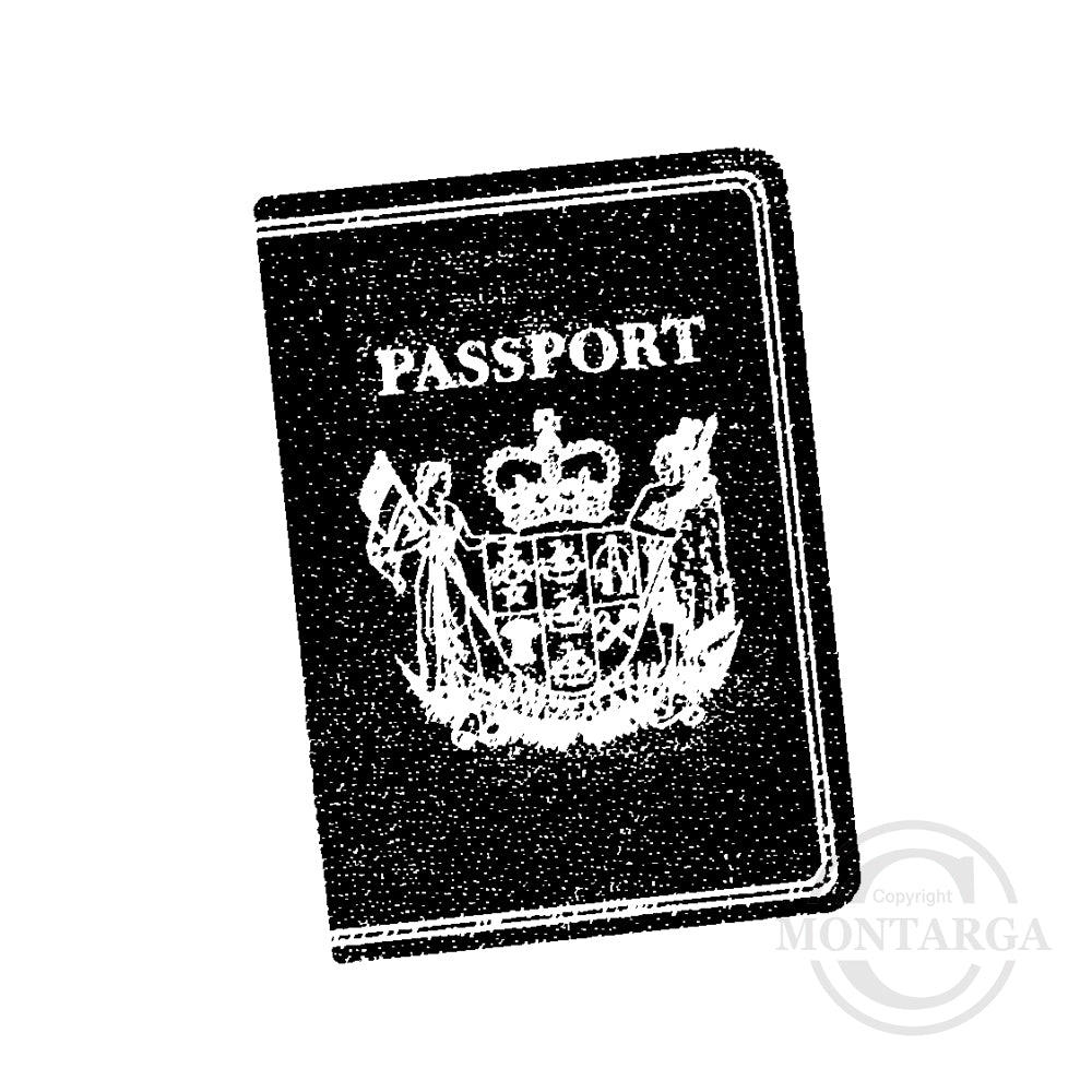 1750 C - Passport Rubber Stamp