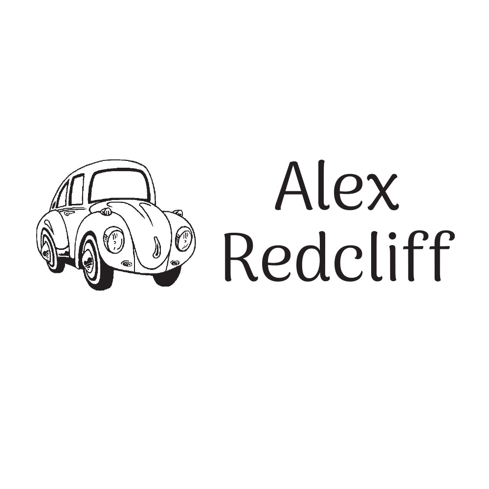 1732 B Volkswagen Car - Personalised Name Rubber Stamp