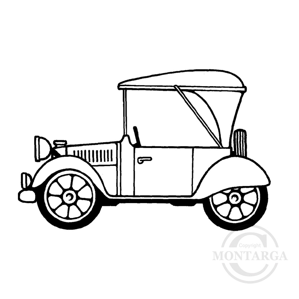 1726 E or G - Vintage Car Rubber Stamp