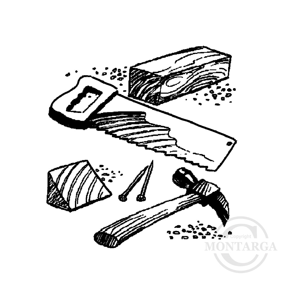1807 C - Tools Rubber Stamp
