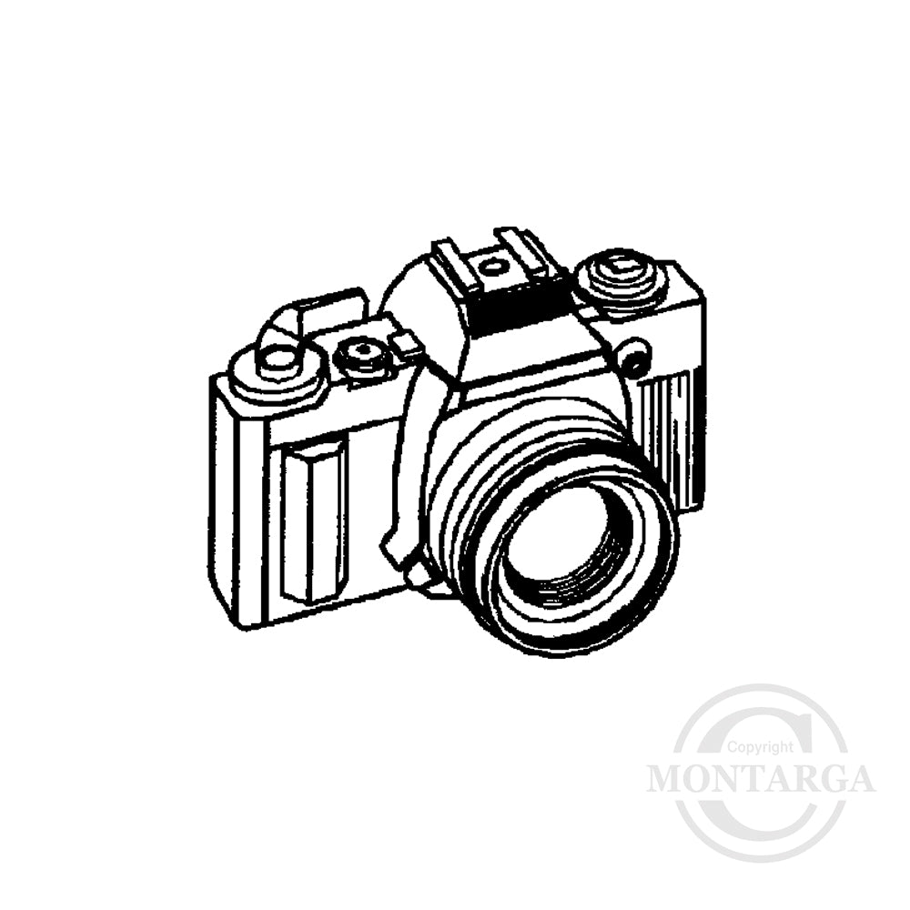 1812 A - Camera Rubber Stamp