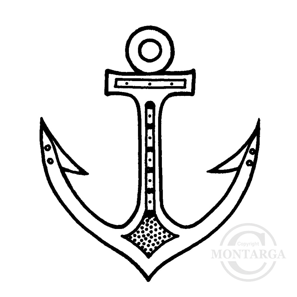 1837 A or C - Anchor Rubber Stamp