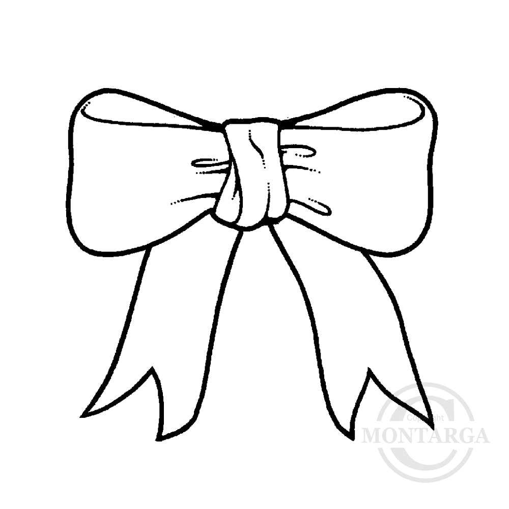 1867 A or C - Bow Rubber Stamp