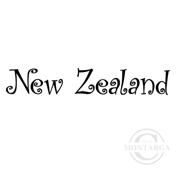 1976 BB - New Zealand Wording Rubber Stamp