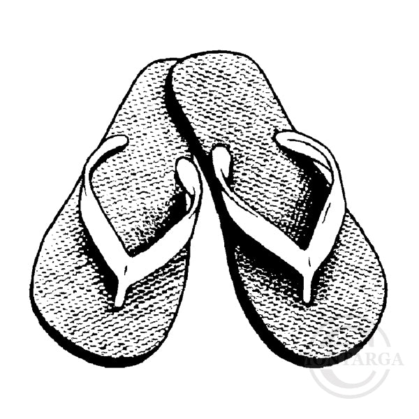 1991 D or F - Jandals Rubber Stamp