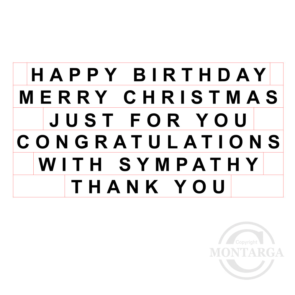 2001 S - Everyday Greetings Stamp Set - Plain