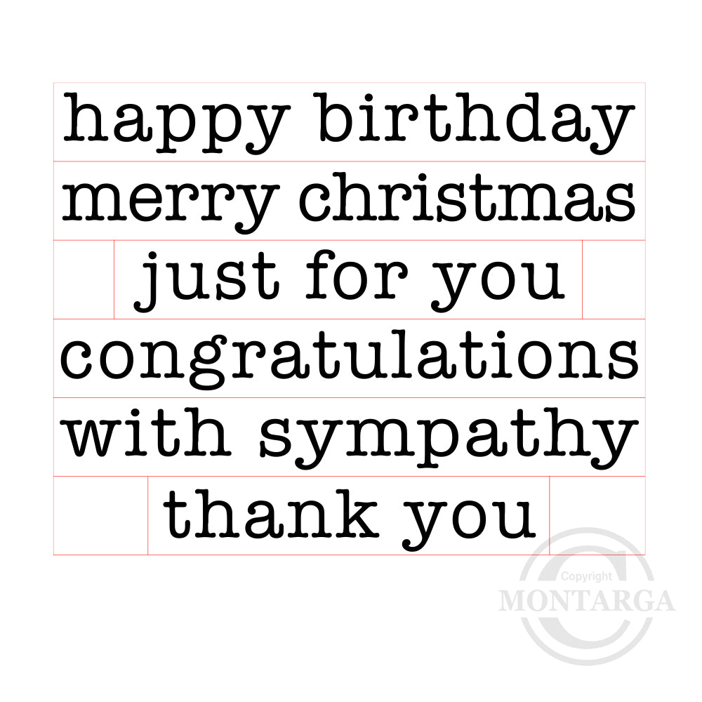 2002 S - Everyday Greetings Stamp Set - Typewriter