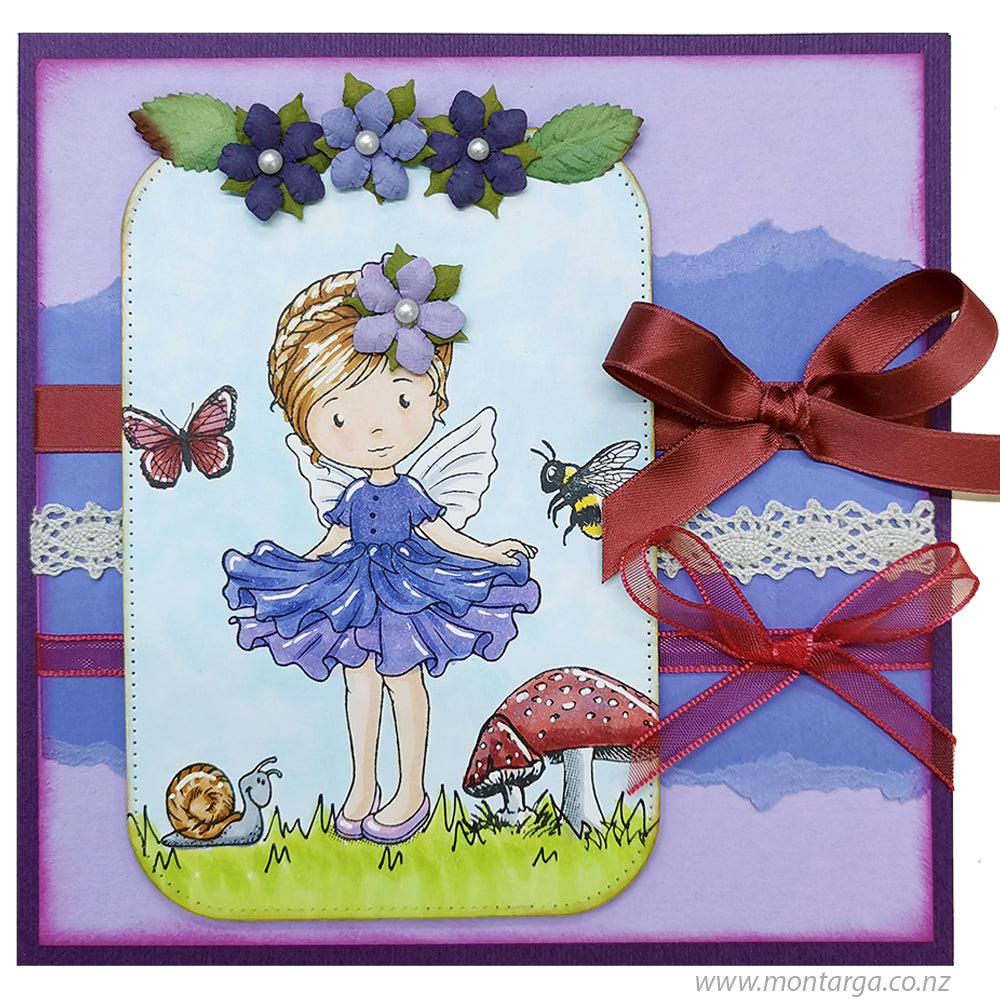 Card Sample - Sweet Pea Fairy with Critters