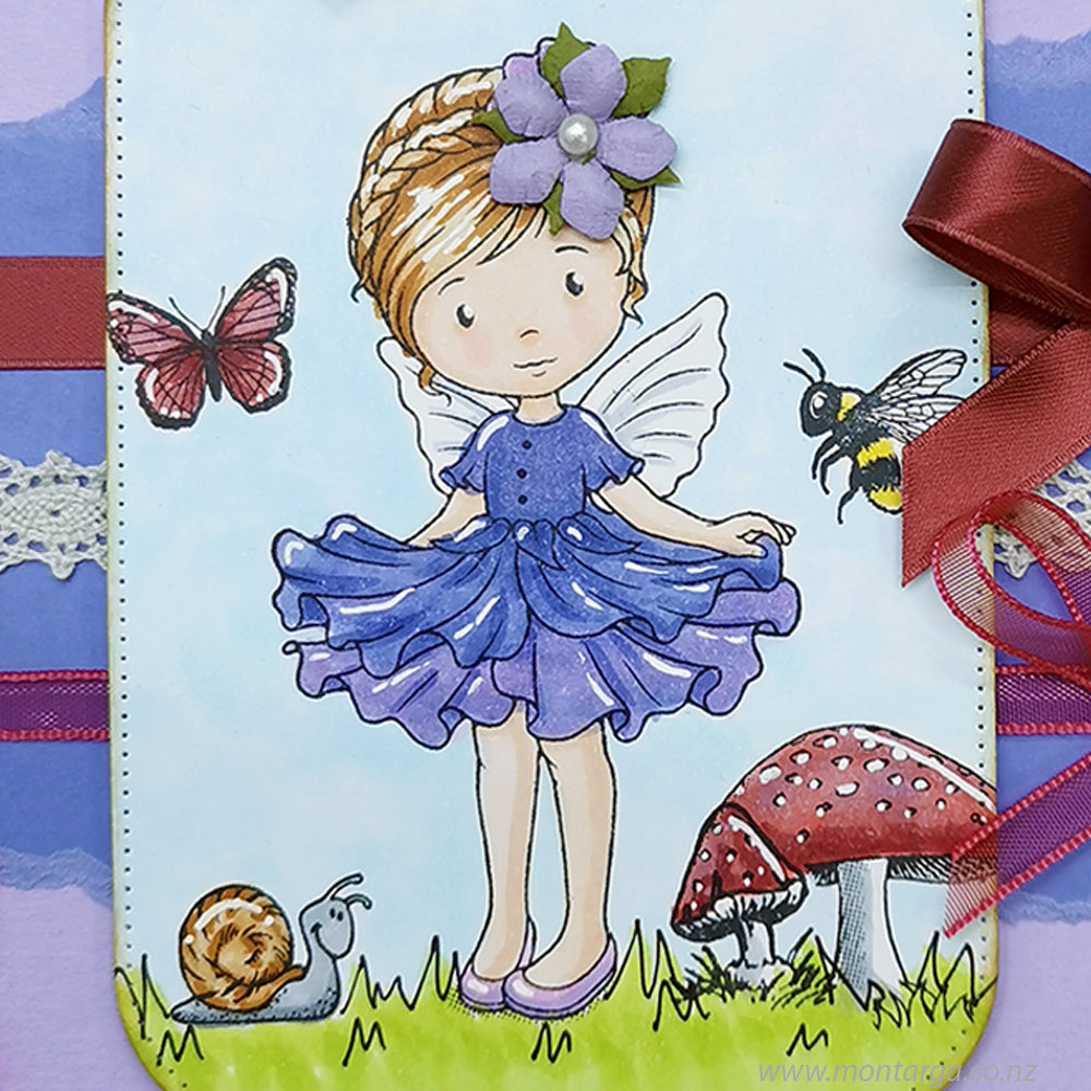 Card Sample - Sweet Pea Fairy with Critters