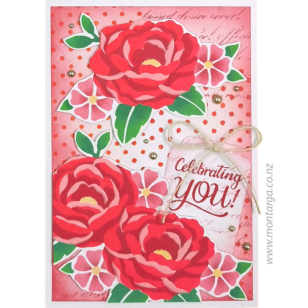 Montarga Layering Stencil - Blooming Garden